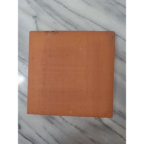 Earthtones Day of the Dead Owl Tile Trivet Hand Glazed Ceramic Art Decor 4.25" - Picture 4 of 6